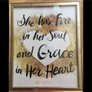 Fire in HER soul Wall Art